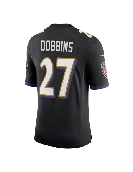 Mens Baltimore Ravens J.K. Dobbins Black Vapor Limited Jersey