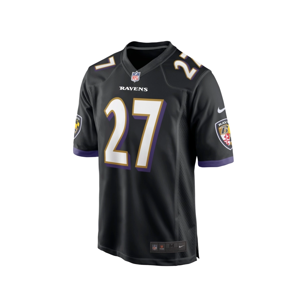 Mens Baltimore Ravens J.K. Dobbins Black Game Jersey