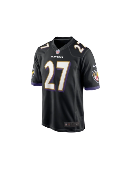 Mens Baltimore Ravens J.K. Dobbins Black Game Jersey