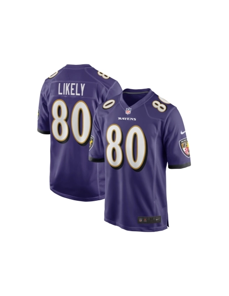 Mens Baltimore Ravens Isaiah Likely Purple Player Game Jersey