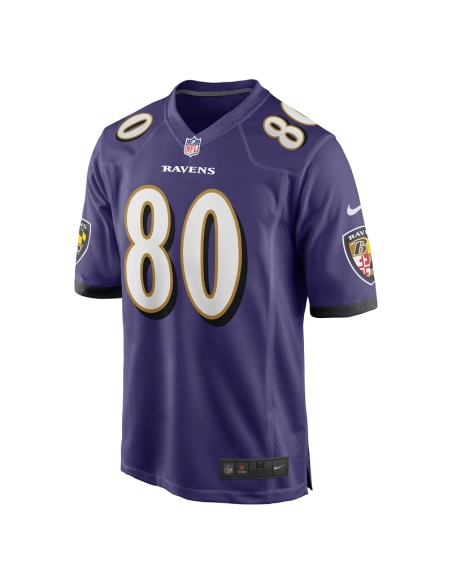 Mens Baltimore Ravens Isaiah Likely Purple Player Game Jersey