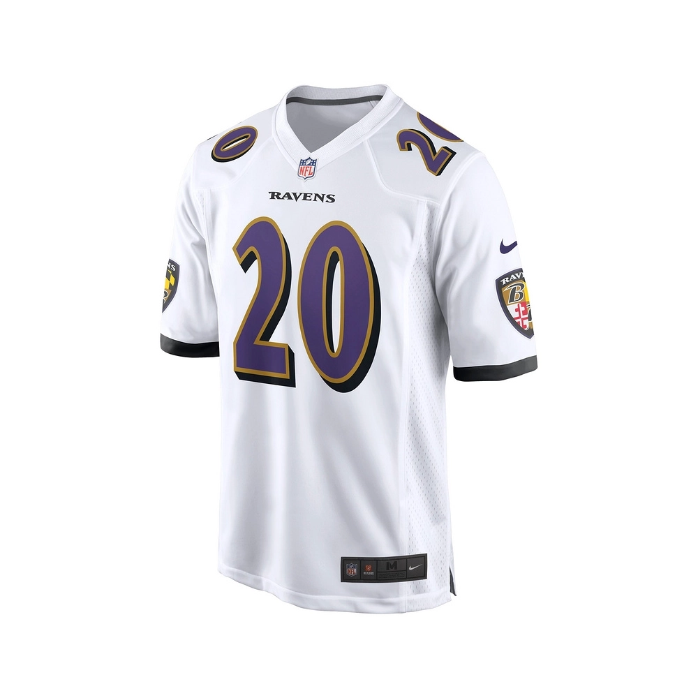 Mens Baltimore Ravens Ed Reed White Retired Player Game Jersey