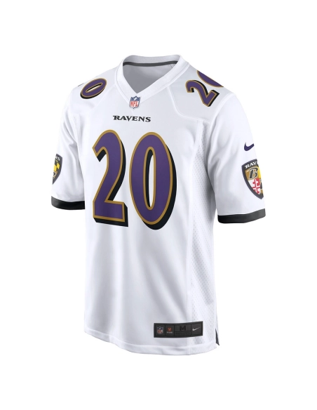 Mens Baltimore Ravens Ed Reed White Retired Player Game Jersey