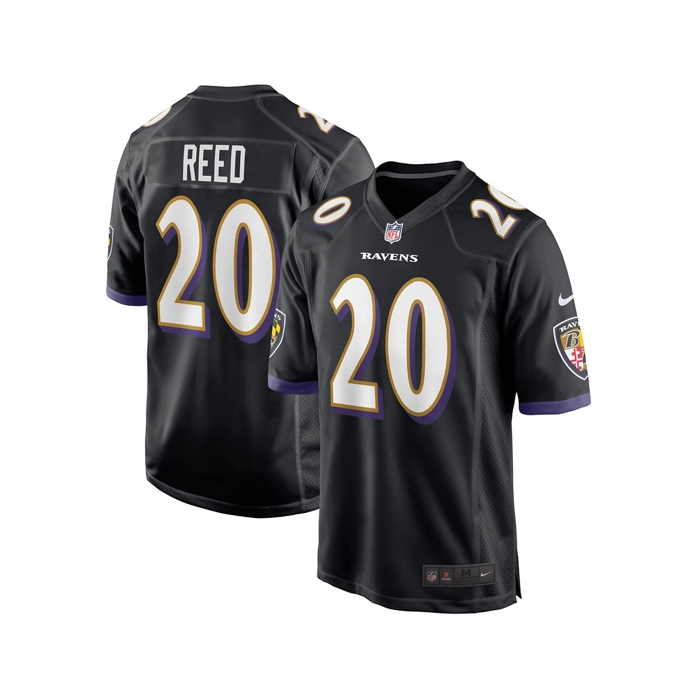 Mens Baltimore Ravens Ed Reed Black Retired Player Jersey