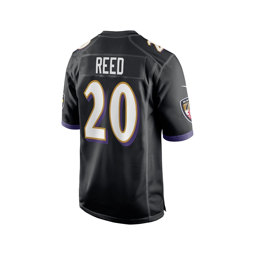 Mens Baltimore Ravens Ed Reed Black Retired Player Jersey