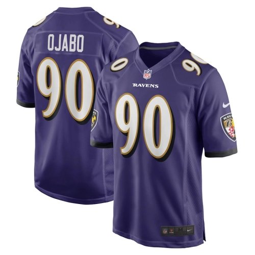 Mens Baltimore Ravens David Ojabo Purple Player Game Jersey