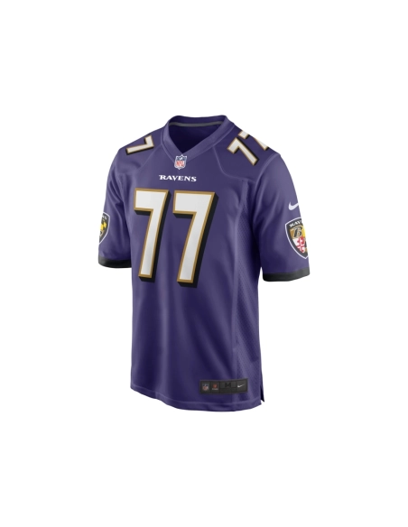 Mens Baltimore Ravens Daniel Faalele Purple Player Game Jersey