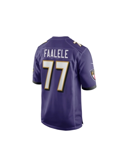 Mens Baltimore Ravens Daniel Faalele Purple Player Game Jersey