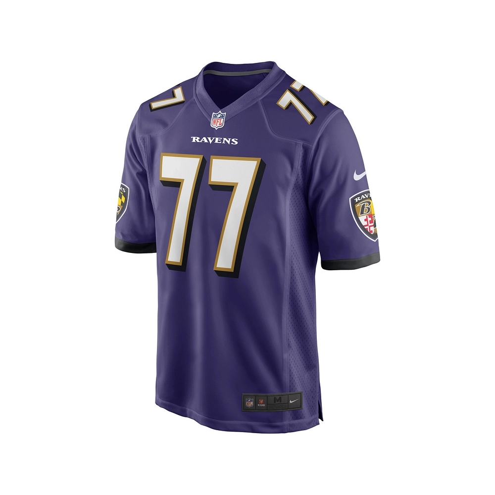 Mens Baltimore Ravens Daniel Faalele Purple Player Game Jersey