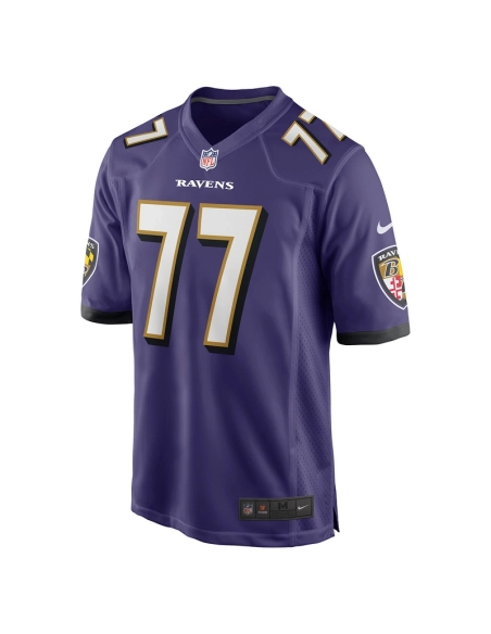 Mens Baltimore Ravens Daniel Faalele Purple Player Game Jersey