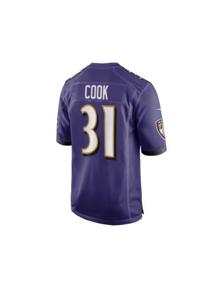 Mens Baltimore Ravens Dalvin Cook Purple Game Jersey