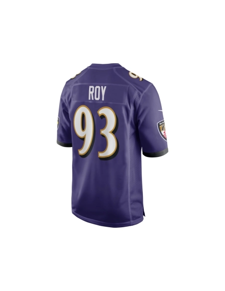 Mens Baltimore Ravens Bravvion Roy Purple Game Jersey