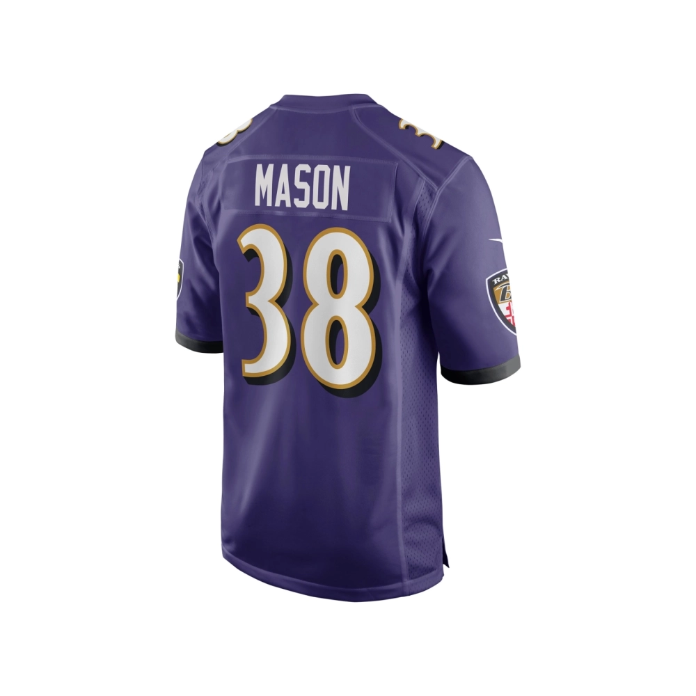 Mens Baltimore Ravens Ben Mason Purple Game Jersey