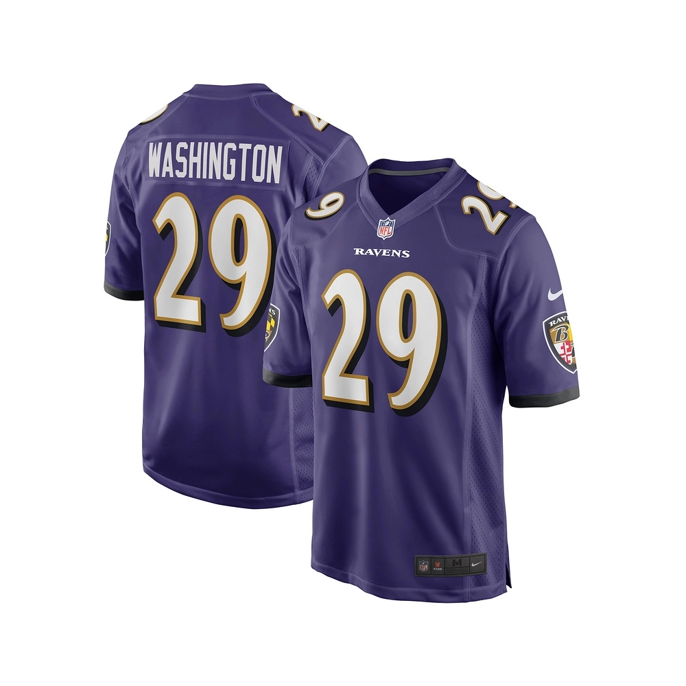 Mens Baltimore Ravens ArDarius Washington Purple Player Game Jersey