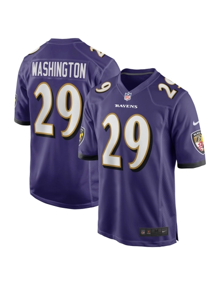Mens Baltimore Ravens ArDarius Washington Purple Player Game Jersey