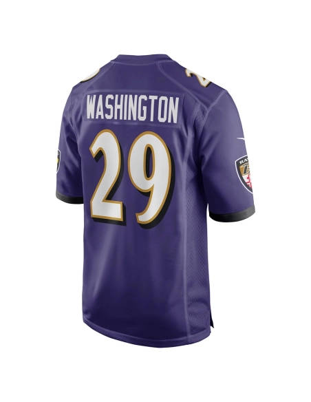 Mens Baltimore Ravens ArDarius Washington Purple Player Game Jersey