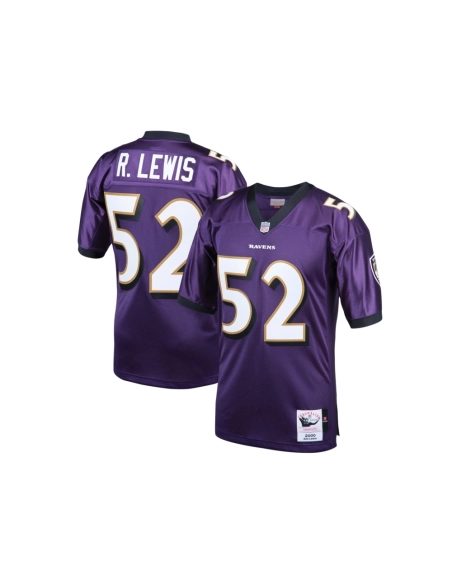 Mens Baltimore Ravens 2000 Ray Lewis Purple Throwback Retired Player Jersey