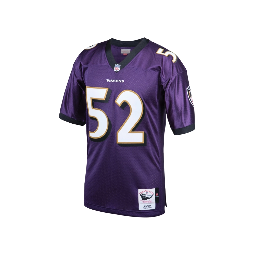 Mens Baltimore Ravens 2000 Ray Lewis Purple Throwback Retired Player Jersey