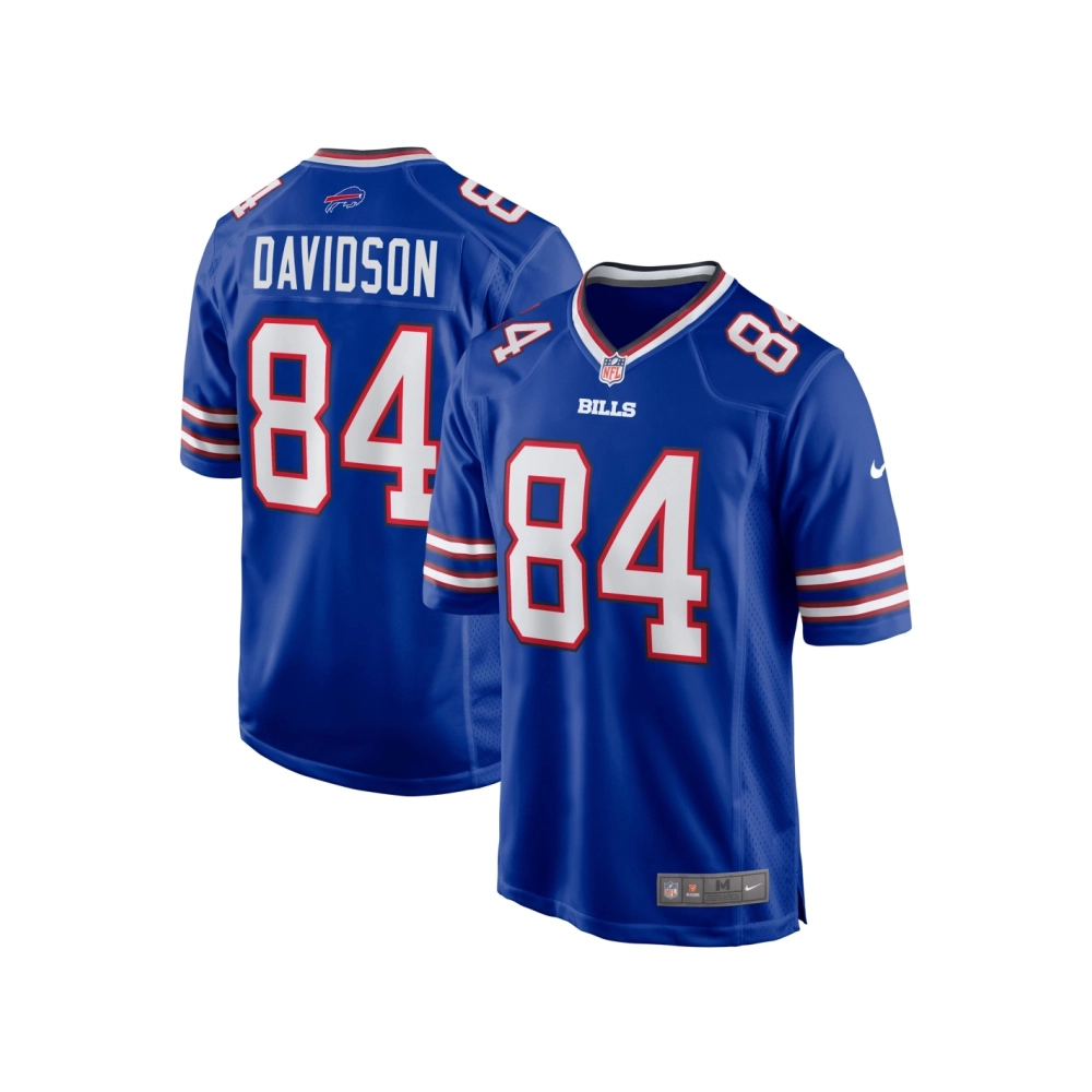 Mens Buffalo Bills Zach Davidson Royal Game Player Jersey