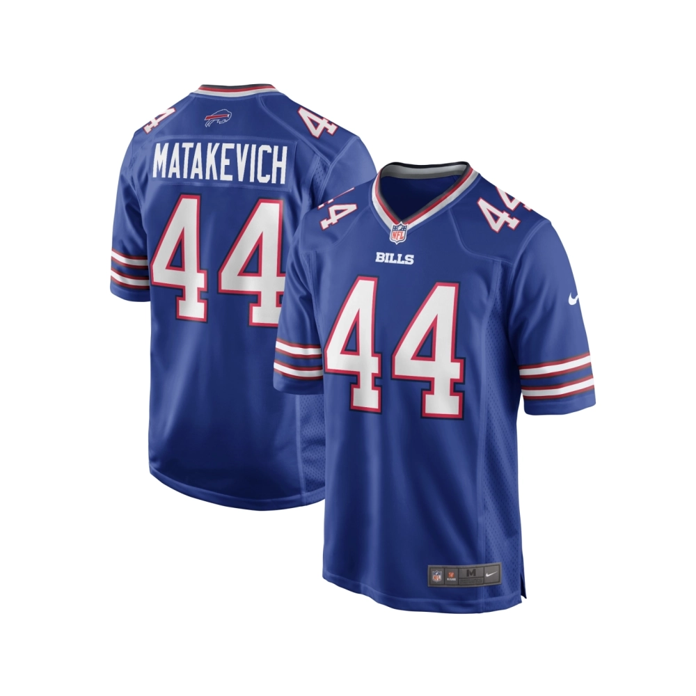 Mens Buffalo Bills Tyler Matakevich Royal Game Player Jersey