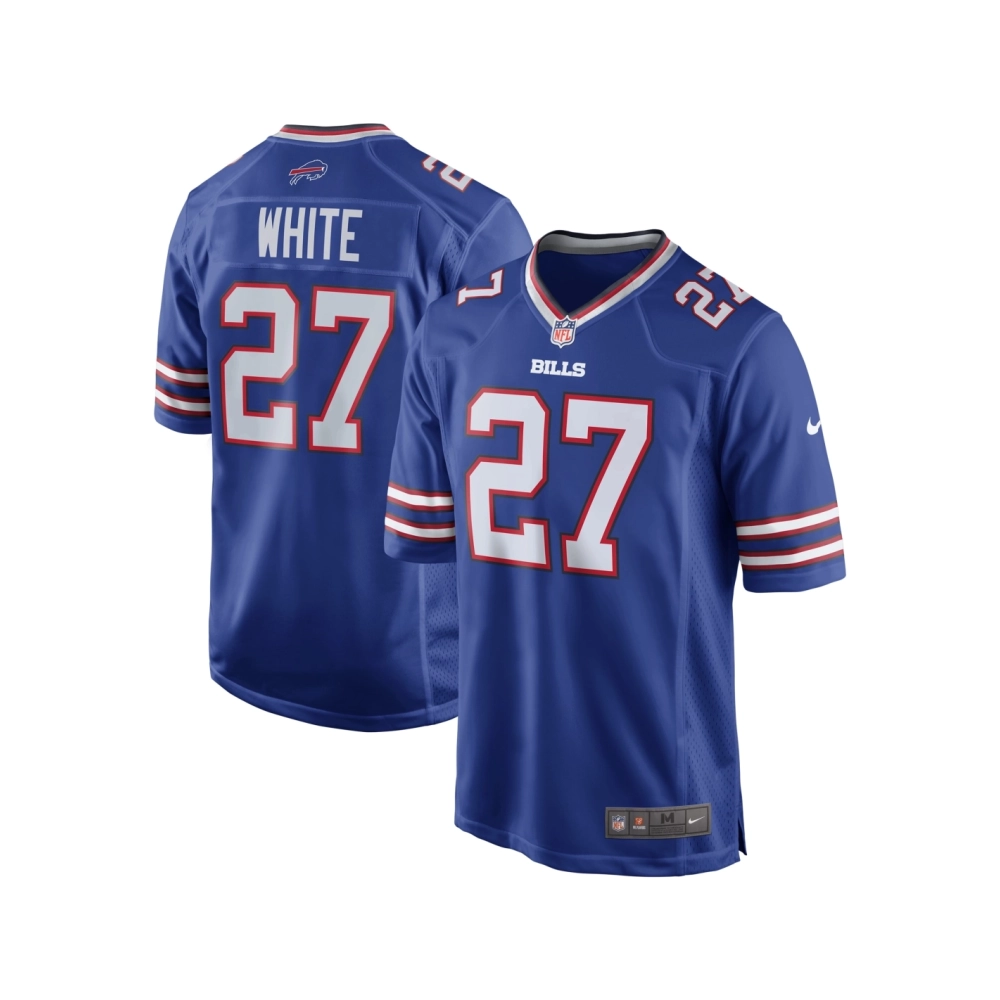 Mens Buffalo Bills TreDavious White Royal Team Game Player Jersey