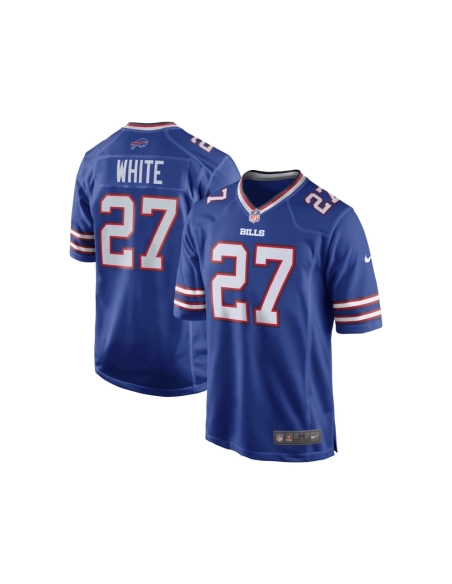 Mens Buffalo Bills TreDavious White Royal Team Game Player Jersey