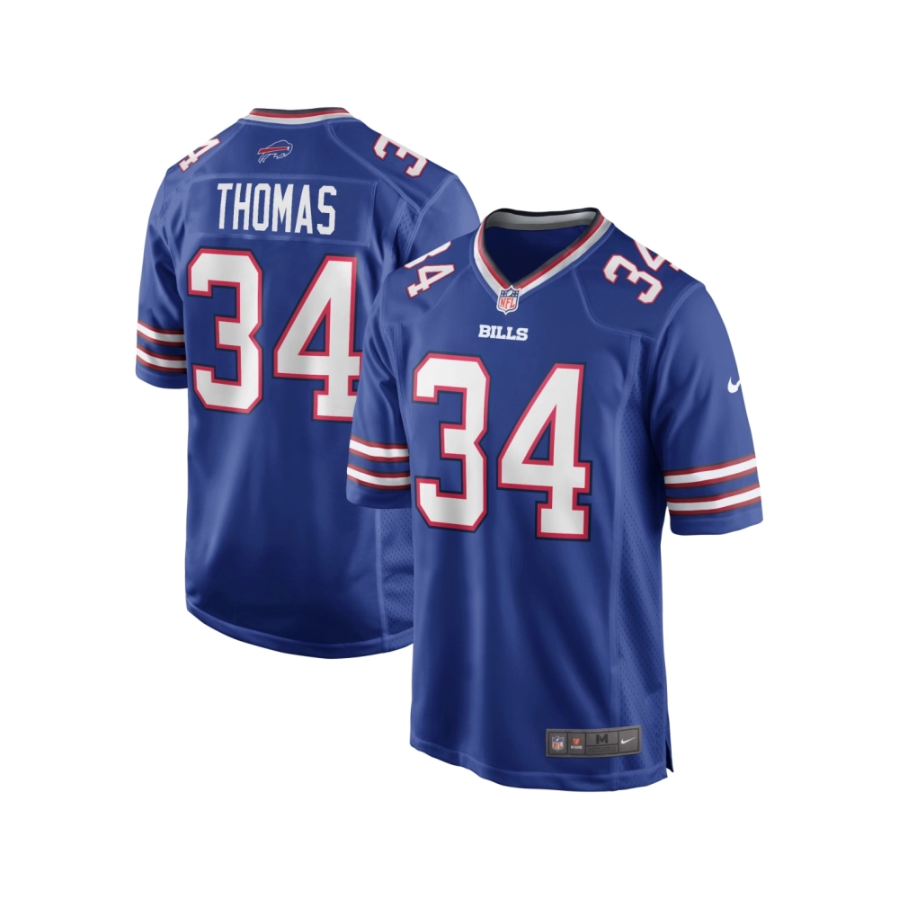 Mens Buffalo Bills Thurman Thomas Royal Game Retired Player Jersey