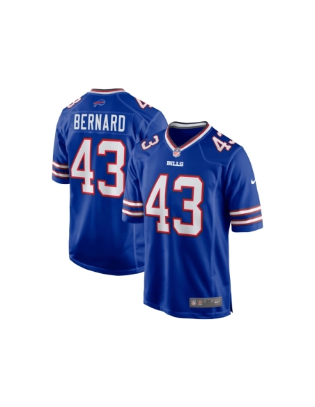 Mens Buffalo Bills Terrel Bernard Royal Game Player Jersey