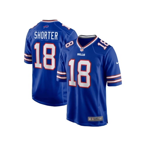 Mens Buffalo Bills Justin Shorter Royal Home Game Jersey
