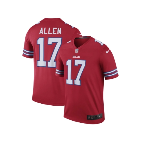 Mens Buffalo Bills Josh Allen Red Color Rush Legend Jersey