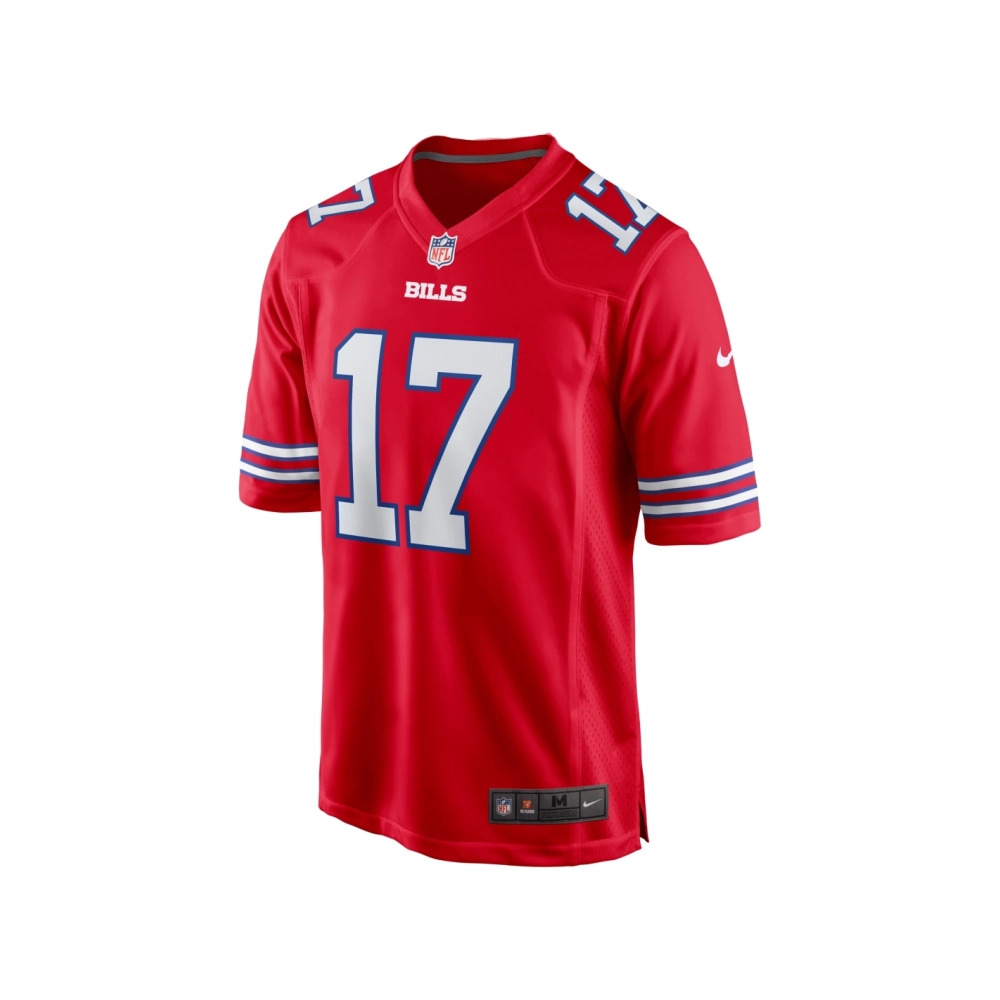 Mens Buffalo Bills Josh Allen Red Alternate Game Jersey