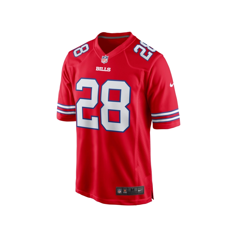 Mens Buffalo Bills James Cook Red Alternate Game Jersey