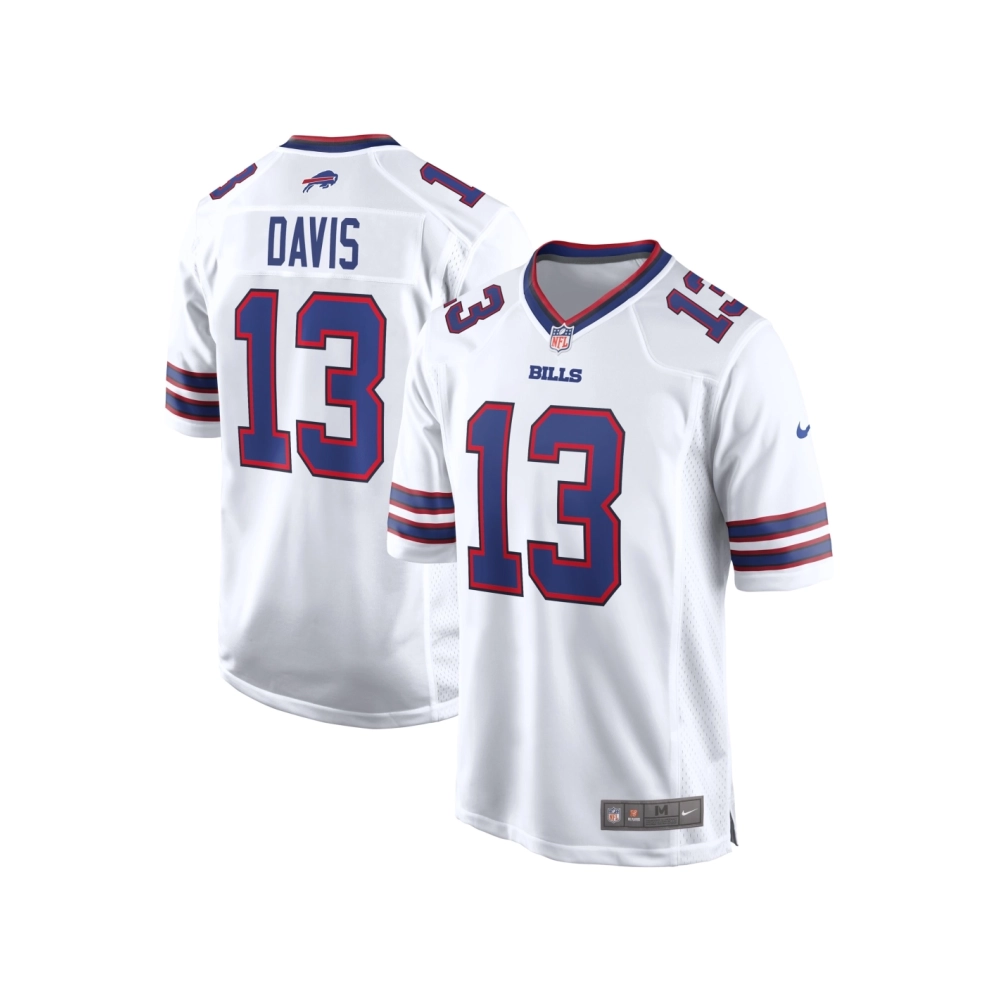 Mens Buffalo Bills Gabe Davis White Game Player Jersey