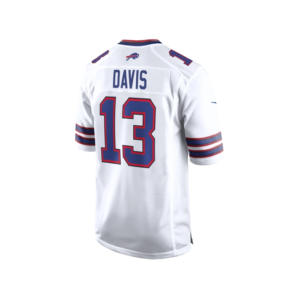 Mens Buffalo Bills Gabe Davis White Game Player Jersey