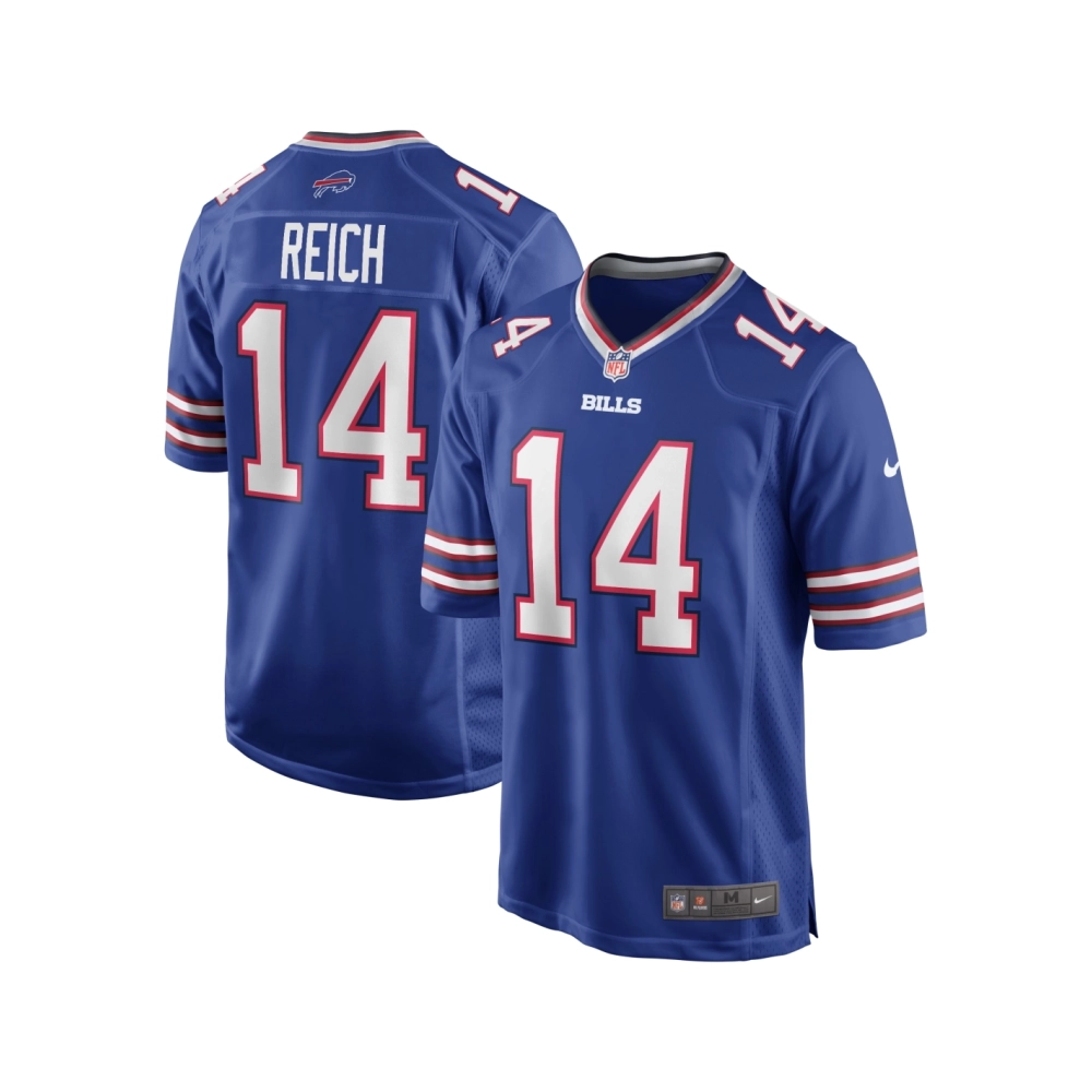 Mens Buffalo Bills Frank Reich Royal Game Retired Player Jersey