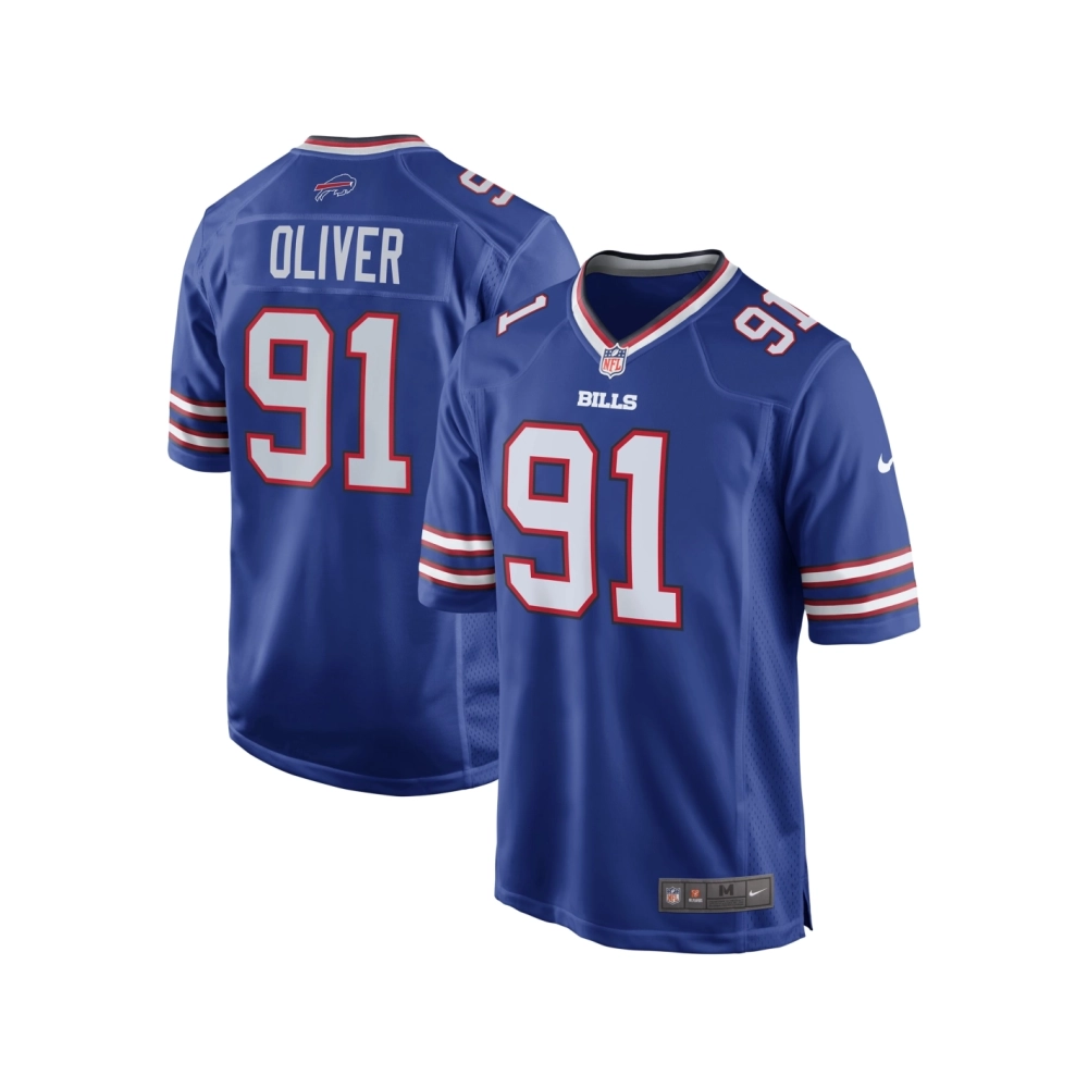 Mens Buffalo Bills Ed Oliver Royal Team Game Player Jersey