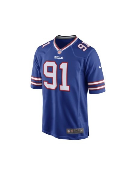 Mens Buffalo Bills Ed Oliver Royal Team Game Player Jersey