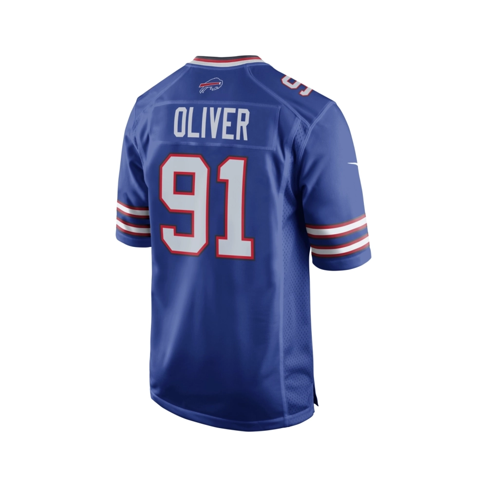 Mens Buffalo Bills Ed Oliver Royal Team Game Player Jersey