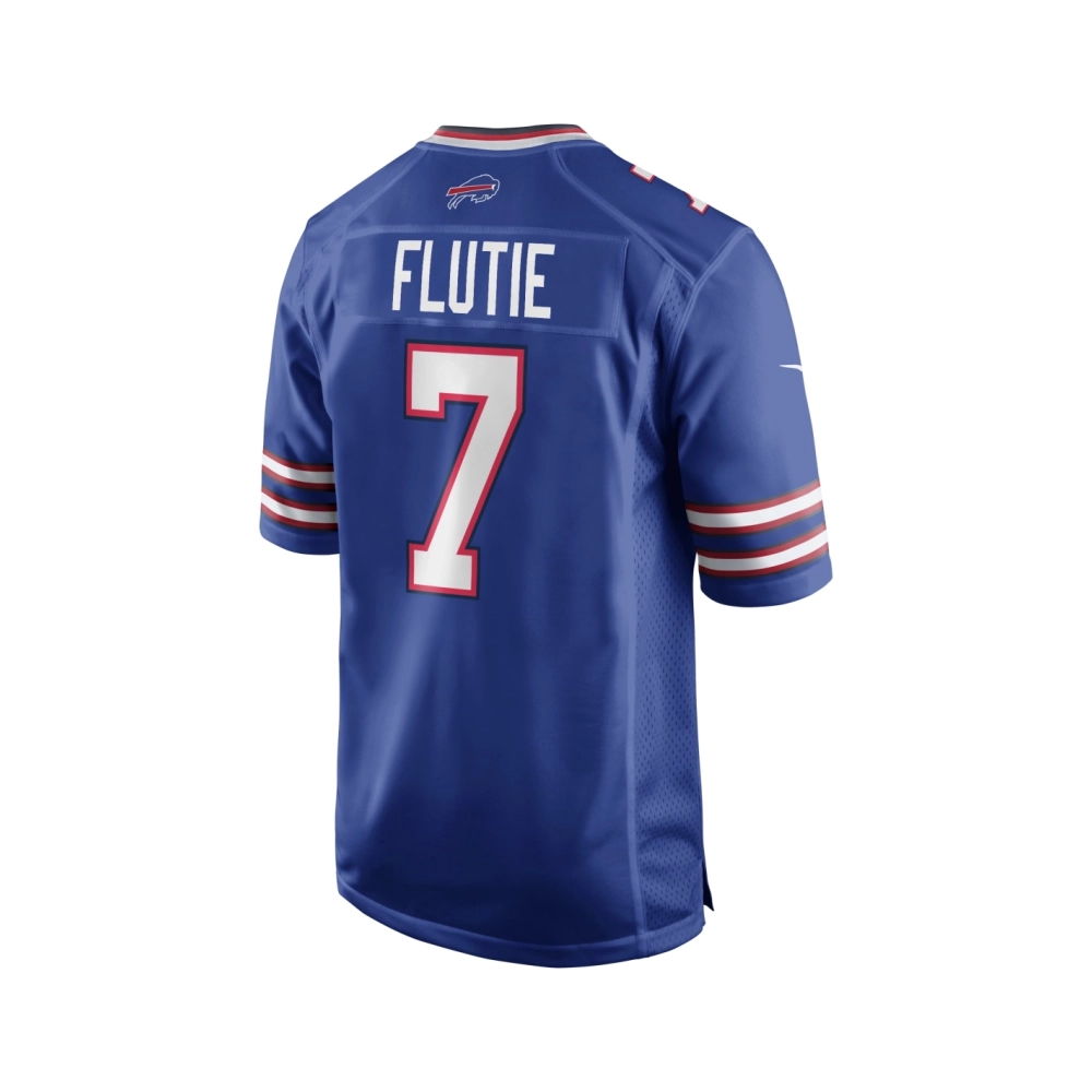 Mens Buffalo Bills Doug Flutie Royal Game Retired Player Jersey