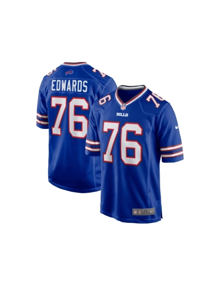 Mens Buffalo Bills David Edwards Royal Game Jersey
