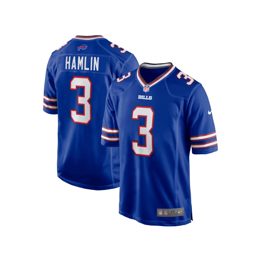 Mens Buffalo Bills Damar Hamlin Royal Home Game Player Jersey
