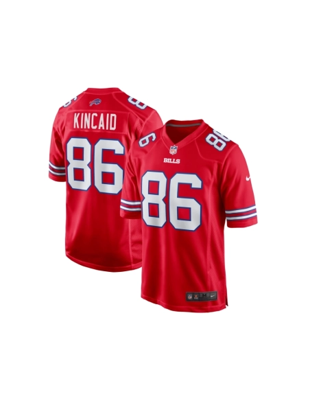 Mens Buffalo Bills Dalton Kincaid Red Alternate Game Jersey