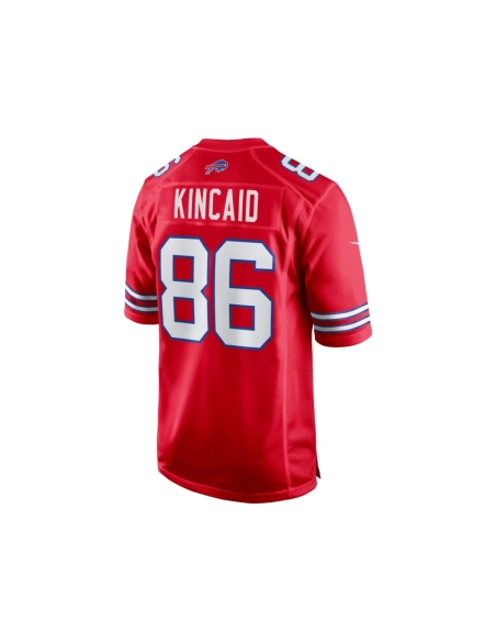 Mens Buffalo Bills Dalton Kincaid Red Alternate Game Jersey