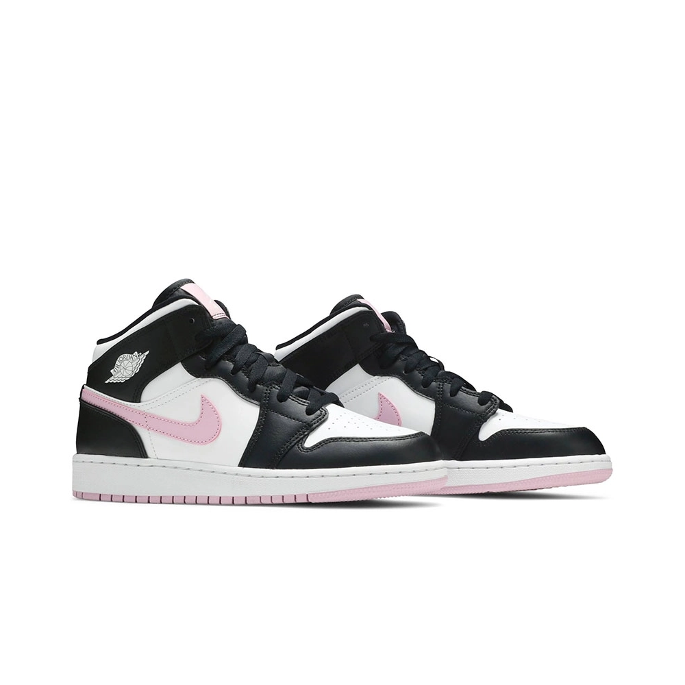 AIR JORDAN 1 MID GS WHITE LIGHT ARCTIC PINK 555112 103,AIR JORDAN 1 MID,Air Jordan