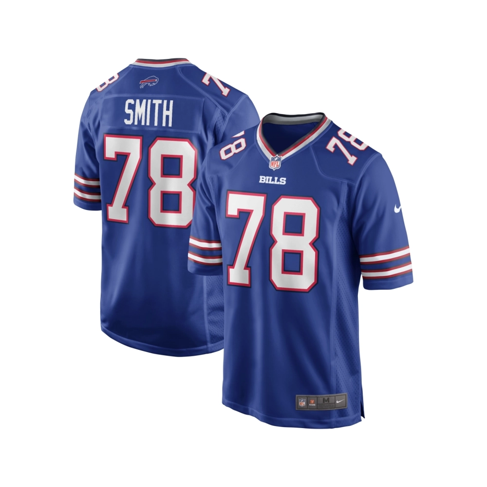 Mens Buffalo Bills Bruce Smith Royal Game Retired Player Jersey