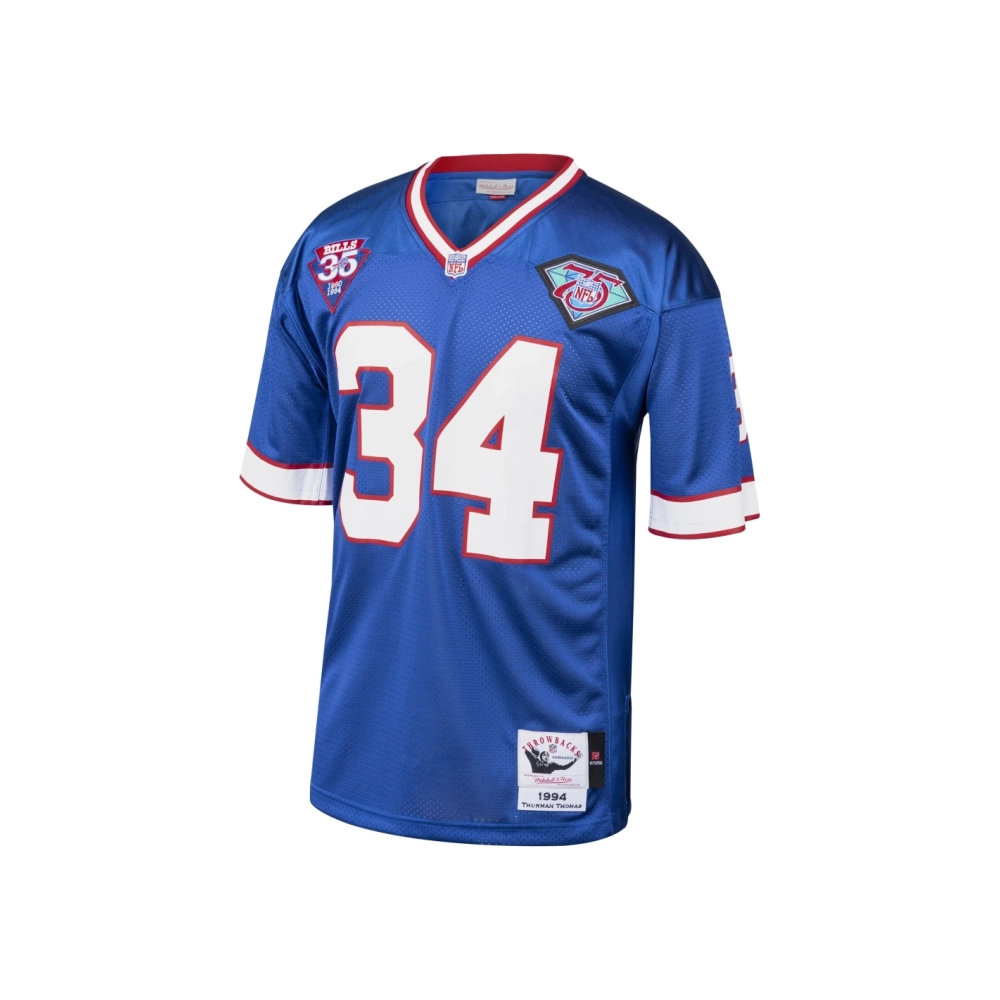 Mens Buffalo Bills 1985 Thurman Thomas Royal Throwback Retired Player Jersey