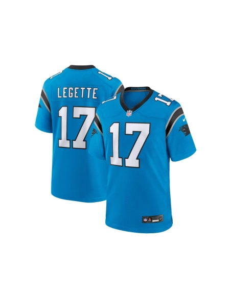 Mens Carolina Panthers Xavier Legette Blue Alternate Game Jersey