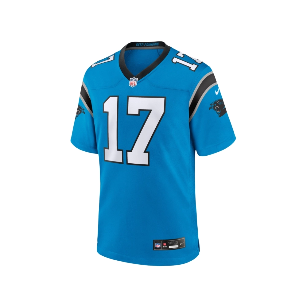 Mens Carolina Panthers Xavier Legette Blue Alternate Game Jersey
