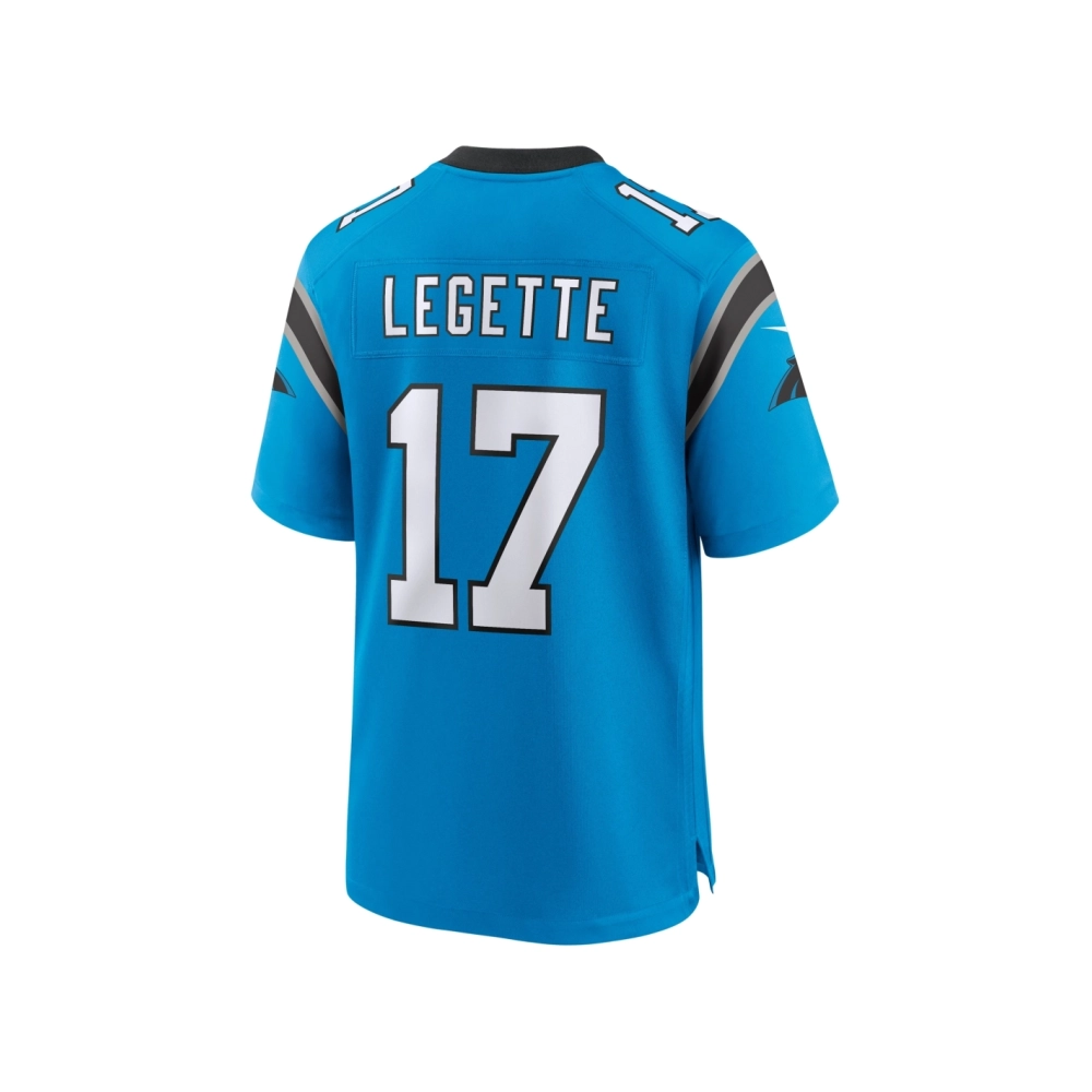 Mens Carolina Panthers Xavier Legette Blue Alternate Game Jersey