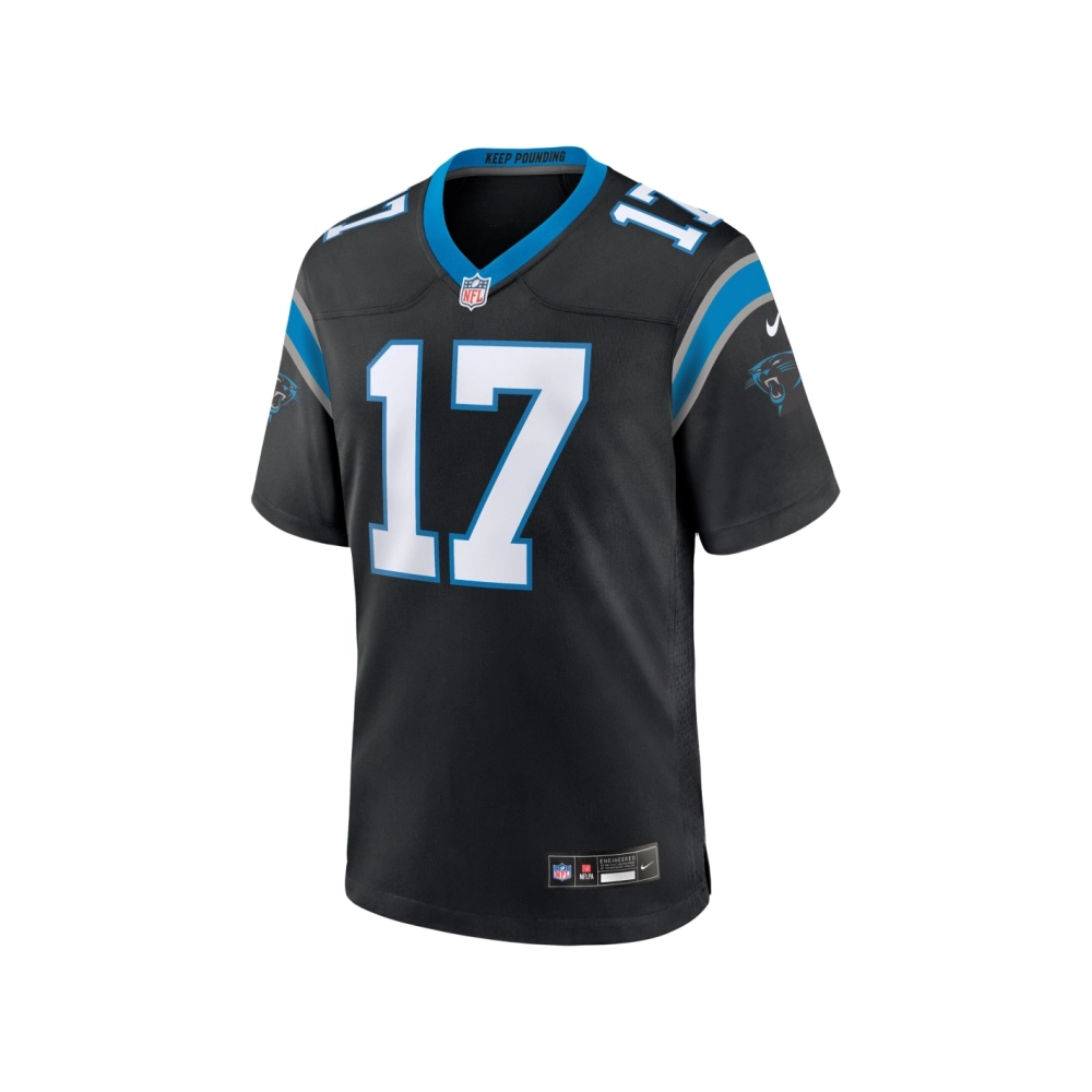 Mens Carolina Panthers Xavier Legette Black 2024 NFL First Round Pick Game Player Jersey